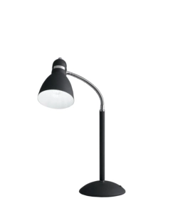 LUME "PEOPLE" IN METALLO NERO CON DIFFUSORE ORIENTABILE, H 52 CM